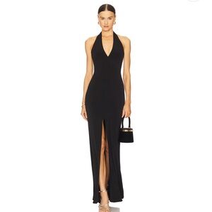 Nookie x REVOLVE Illegal Halter Gown in Black in Medium